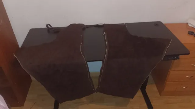 Pantalones Cuero Vaquero Chap Western Marrón