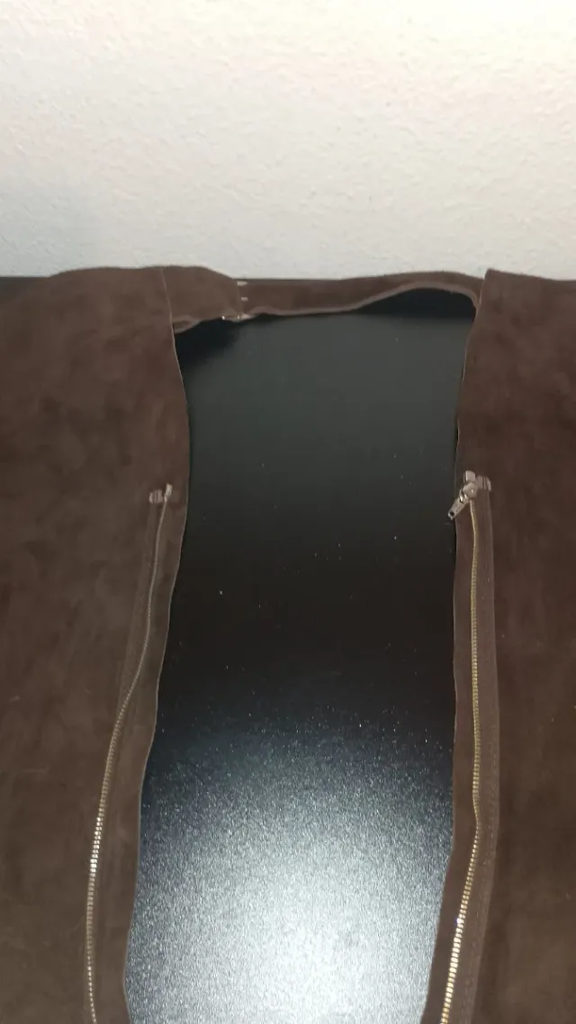 Pantalones Cuero Vaquero Chap Western Marrón