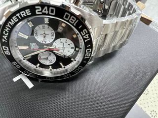 TAG Heuer Cronógrafo Negro/Plata