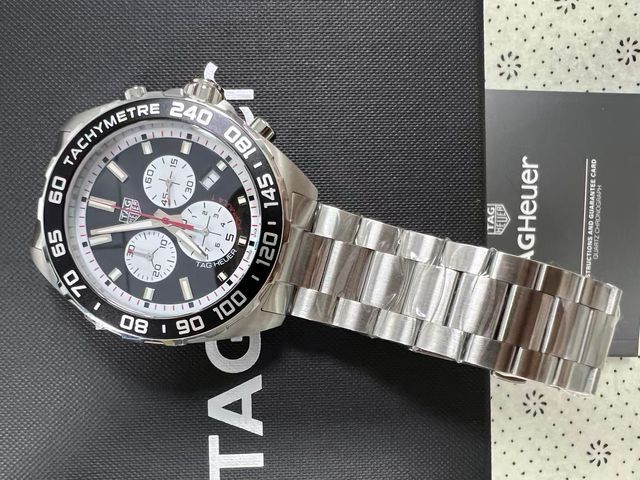 TAG Heuer Cronógrafo Negro/Plata