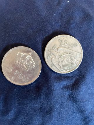 12 Monedas Pesetas antiguas