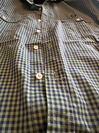 Camicia Fred Perry quadri verde taglia M