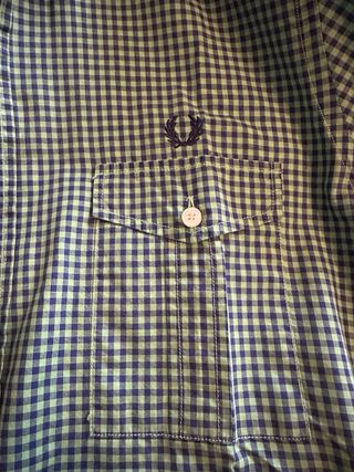Camicia Fred Perry quadri verde taglia M