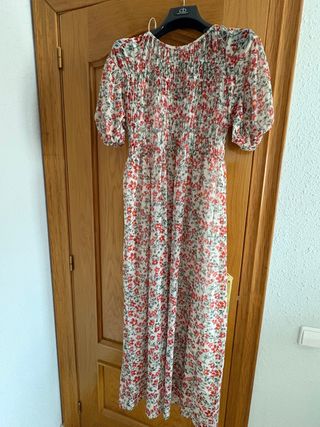 Vestido largo estampado floral verano