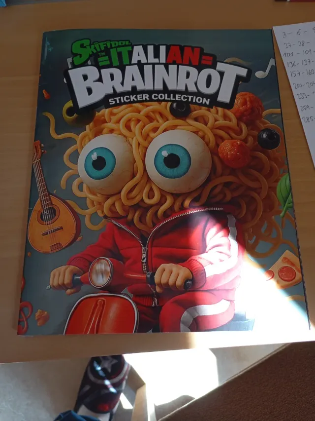 Colección Cromos Brainrot Skifidol para cambiar