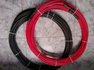 Cables Solares 20 Metros 10mm2 PV ZZ  Negro y Rojo