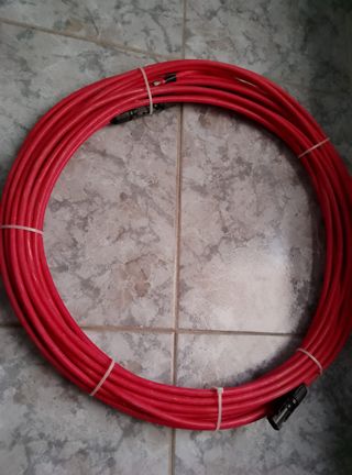 Cables Solares 20 Metros 10mm2 PV ZZ  Negro y Rojo