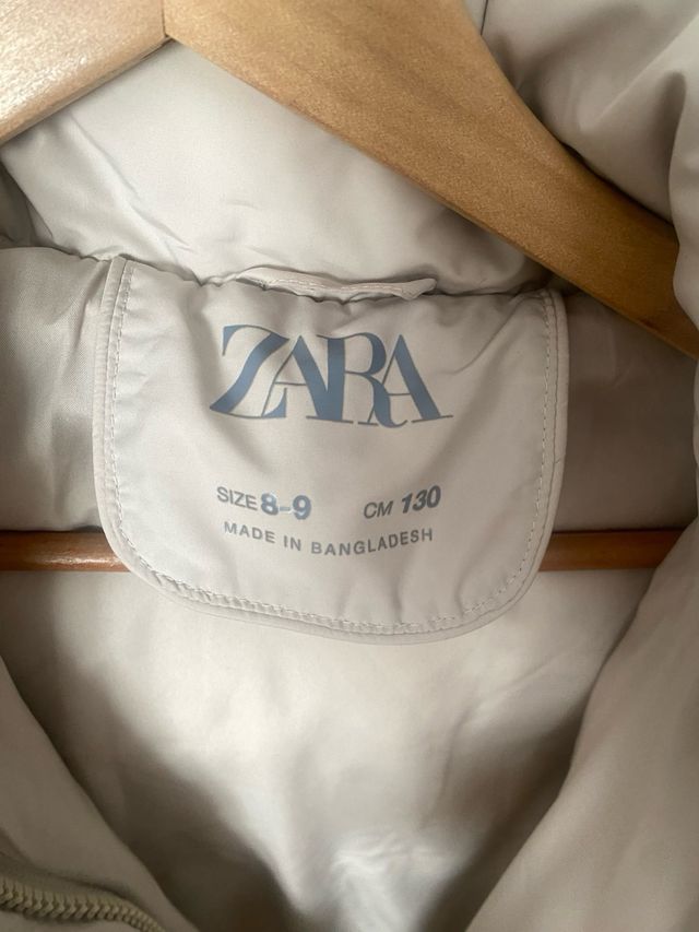 Plumífero Zara 130 cm (8-9 años)