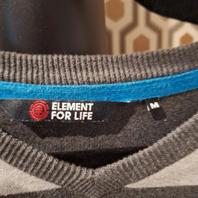 Jersey Element Talla M Rayas Grises y Negras