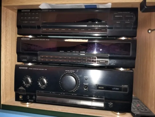 Amplificador Kenwood, Tuner ecualizador, altavoces