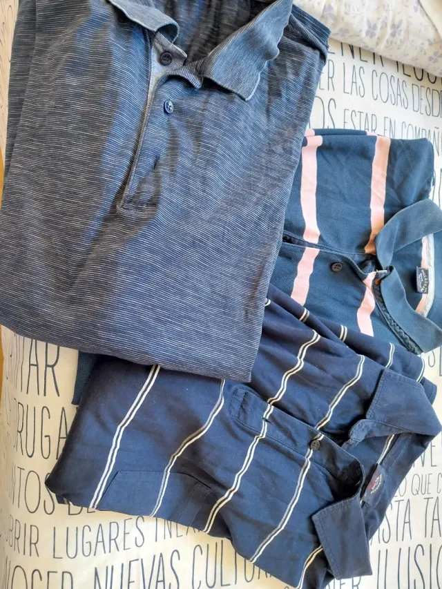 Lote 3 polos Paul & Shark Talla 4XL