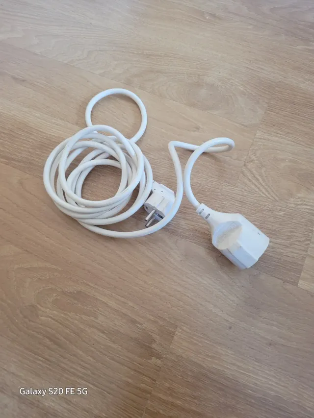 Cable alargador blanco 2 metros