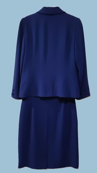 Traje Falda Azul Klein T. M Caramelo