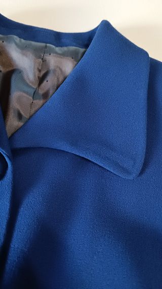 Traje Falda Azul Klein T. M Caramelo