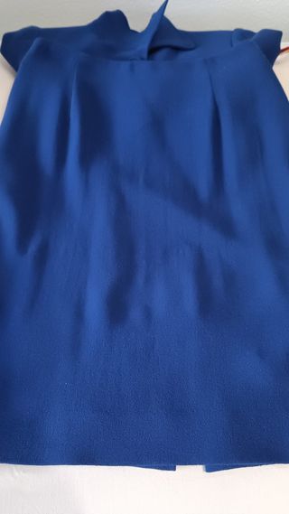 Traje Falda Azul Klein T. M Caramelo