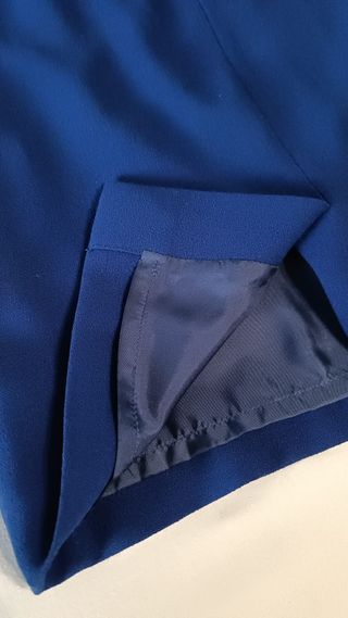 Traje Falda Azul Klein T. M Caramelo