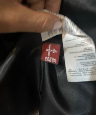 Chaqueta de cuero marrón