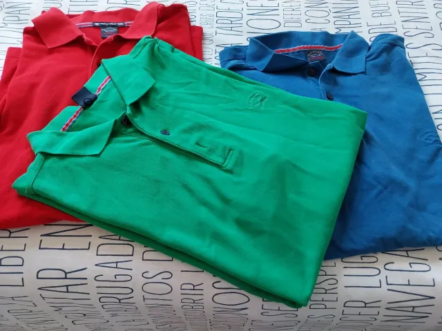 Lote 3 polos Paul & Shark