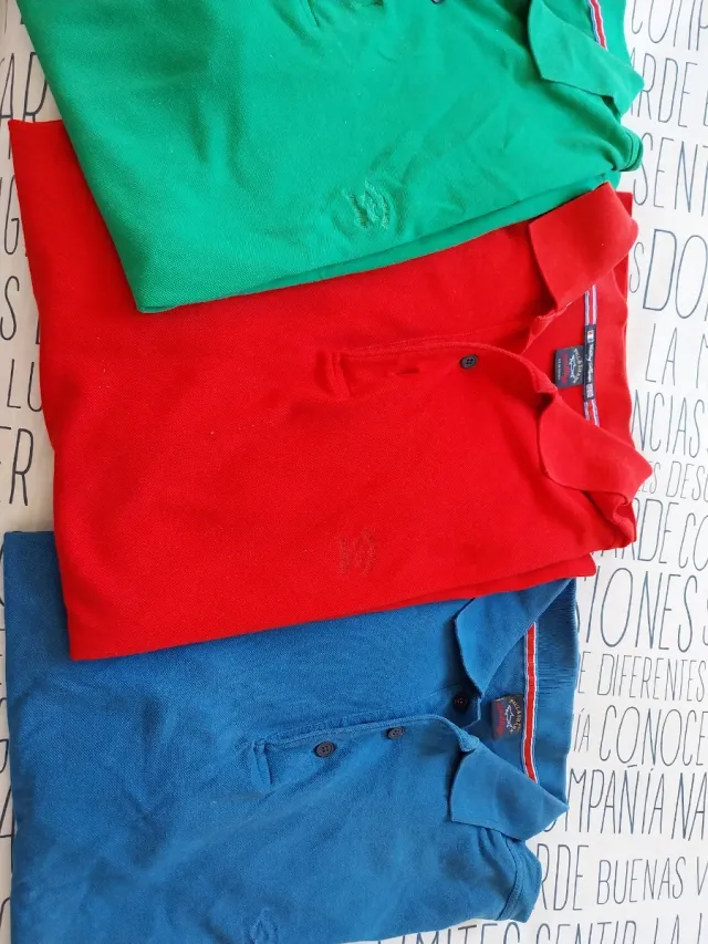 Lote 3 polos Paul & Shark