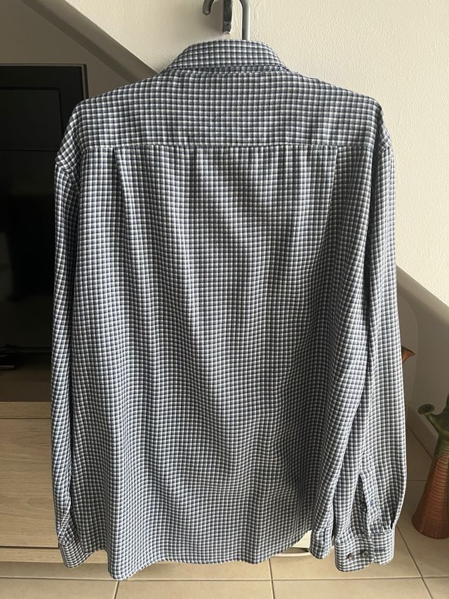 Camisa de cuadros K azul y verde