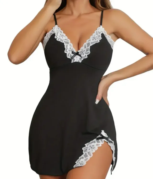 Completo intimo nero e bianco