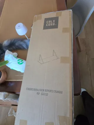 2 Estanterías Industriales Madera y Metal 80cm