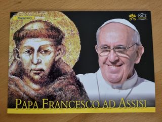 Cartolina Papa Francesco Ad Assisi 2013