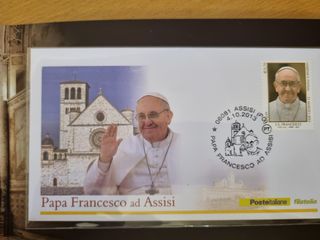Cartolina Papa Francesco Ad Assisi 2013