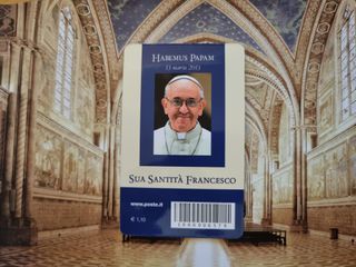Cartolina Papa Francesco Ad Assisi 2013