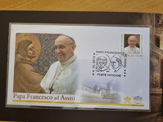 Cartolina Papa Francesco Ad Assisi 2013