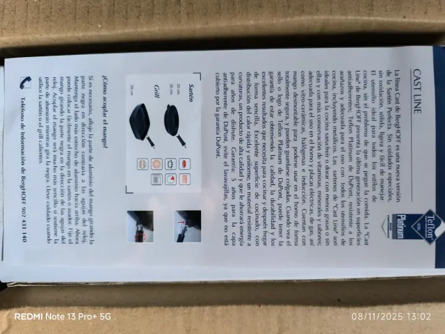 Set 3 sartenes BergHOFF aluminio inyectado.