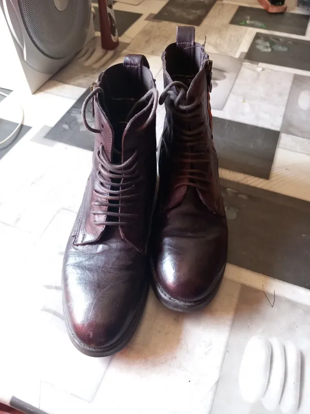 Botas Otto Kern Cuero Italiano Marrón