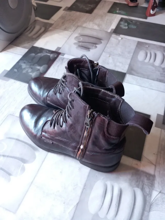 Botas Otto Kern Cuero Italiano Marrón