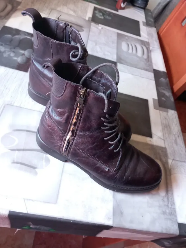 Botas Otto Kern Cuero Italiano Marrón