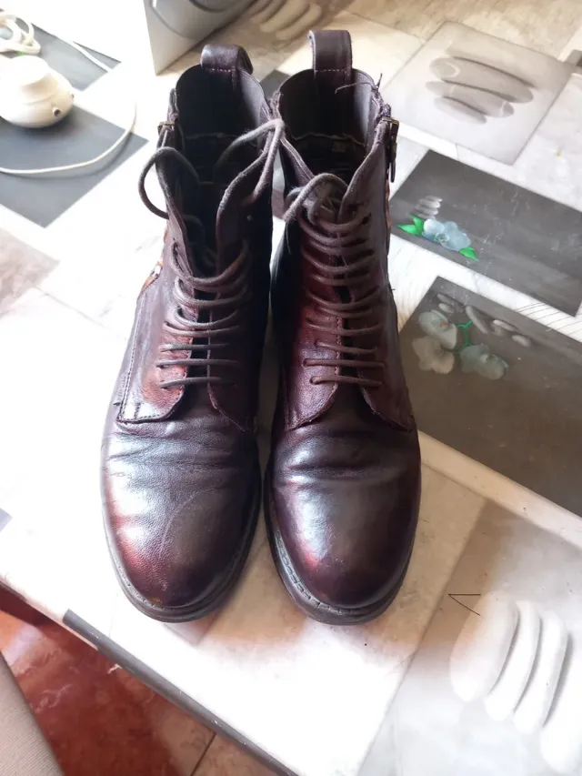 Botas Otto Kern Cuero Italiano Marrón