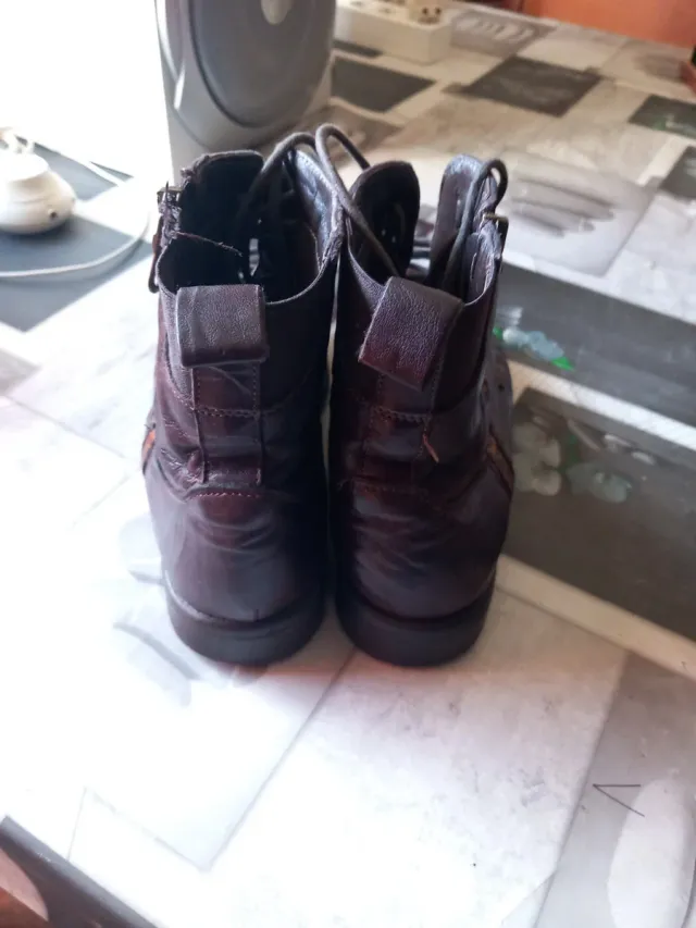 Botas Otto Kern Cuero Italiano Marrón