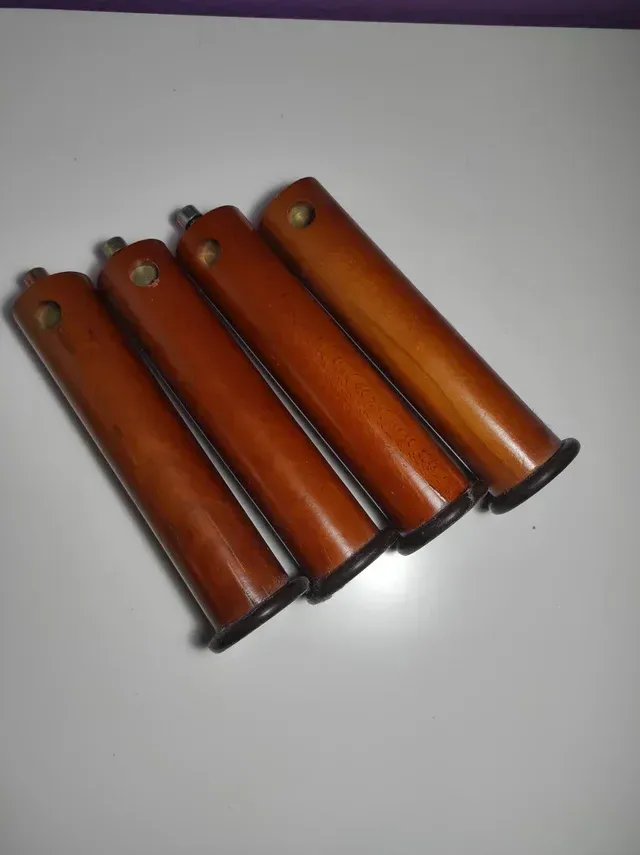 Patas Cilíndricas Madera para Cama (4uds)