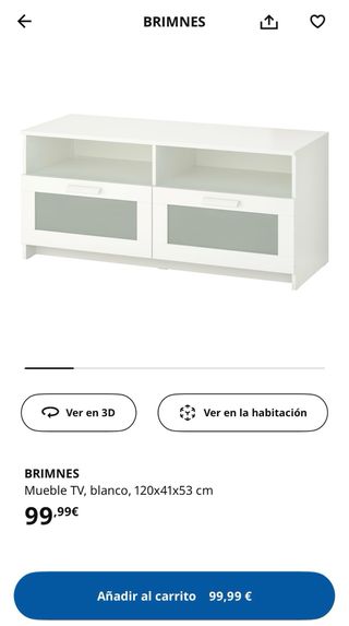 Mueble TV Blanco Brimnes