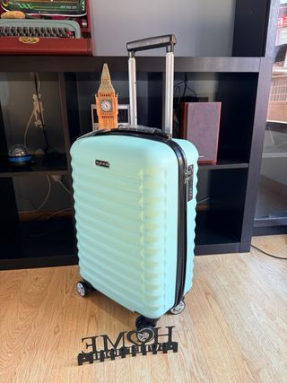 Maleta de viaje cabina color verde menta