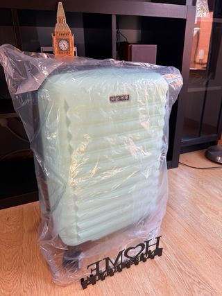 Maleta de viaje cabina color verde menta