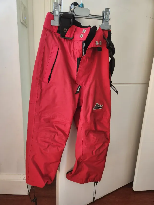 Pantalón de esquí infantil rojo