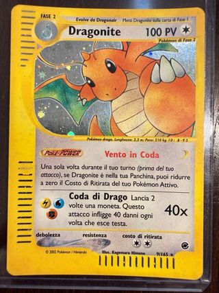 Dragonite holo 9/165 Expedition ITA
