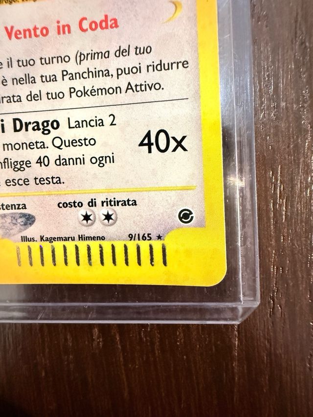 Dragonite holo 9/165 Expedition ITA