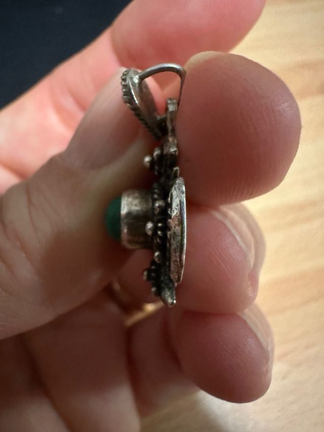 Ciondolo Croce Gerusalemme con Pietra Eilat