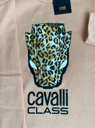 Maglione Cavalli Class con stampa leopardo