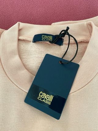 Maglione Cavalli Class con stampa leopardo