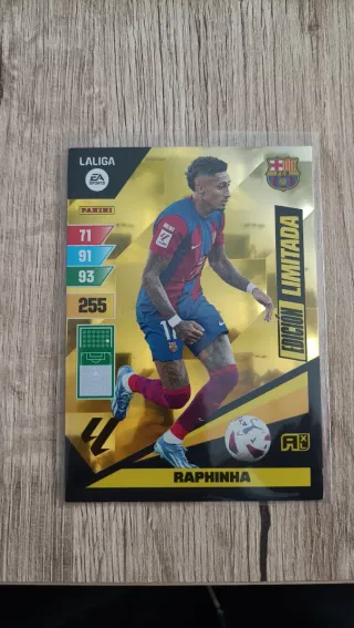 Cromo Card Raphinha edición limitada 2023/2024