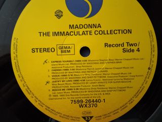 Vinilo Madonna The Immaculate Collection