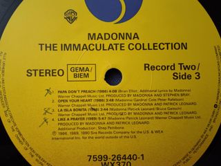 Vinilo Madonna The Immaculate Collection