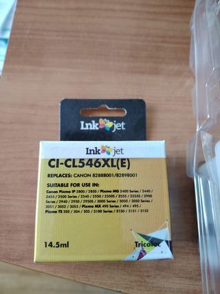 Pack 4 Cartuchos Tinta Canon PG-545XL y CL-546XL